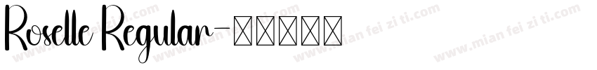 Roselle Regular字体转换